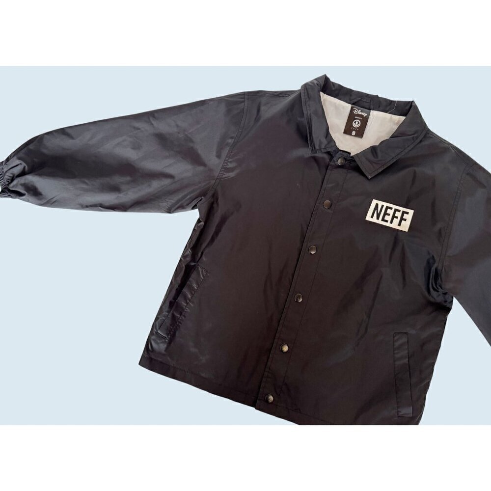DISNEY X NEFF Youth Nylon Snap Button Jacket Coat Size Small - Picture 5 of 6